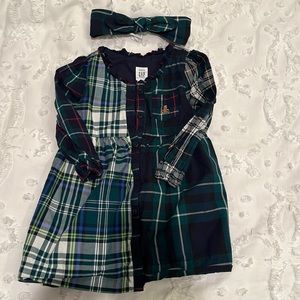 Baby Gap holiday plaid toddler dress